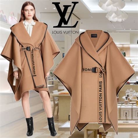 louis vuitton wrap coat|louis vuitton poncho cape.